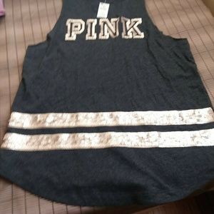 PINK TANK TOP.  BLING